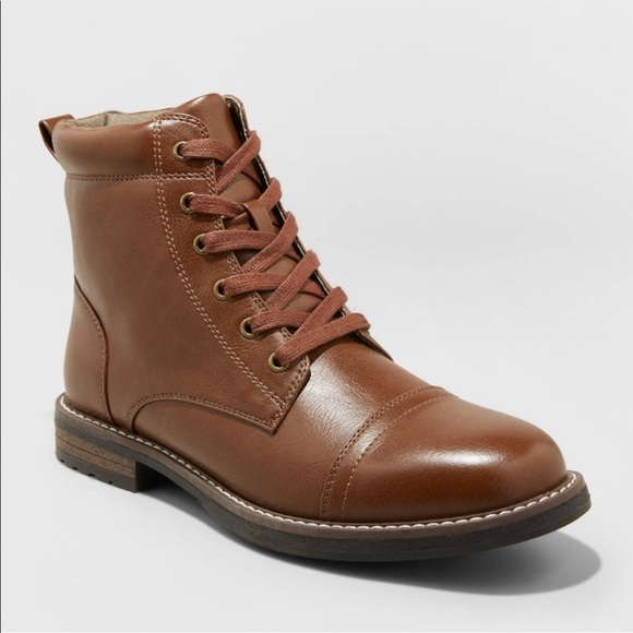 Goodfellow & Co Shoes Mens Jeffrey Cap Toe Combat Boots Goodfellow